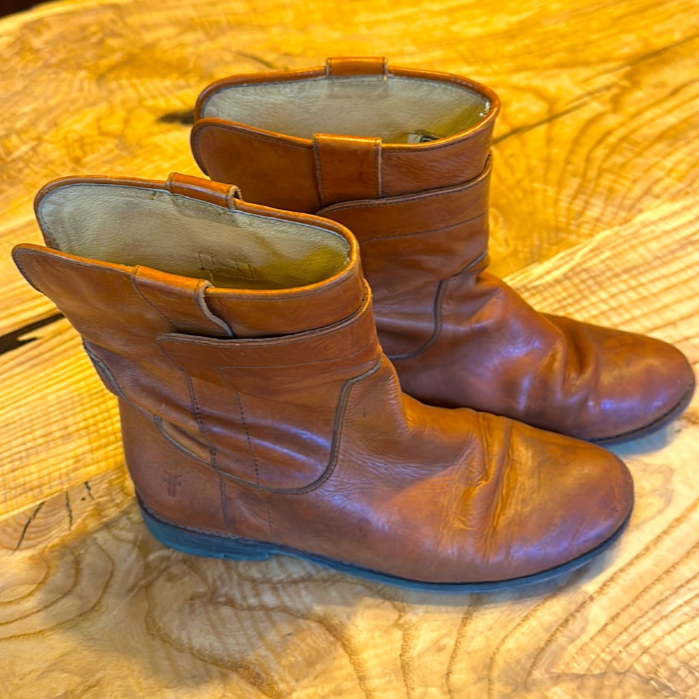 Frye pull on ankle boots
